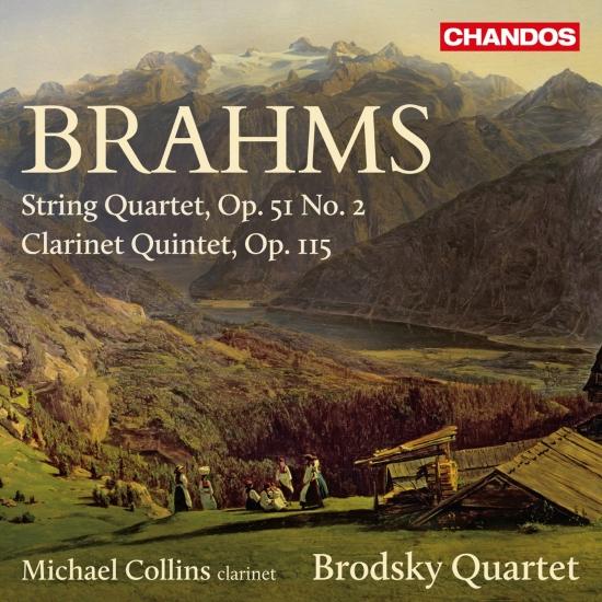 Cover Brahms String Quartet in A Minor & Clarinet Quintet