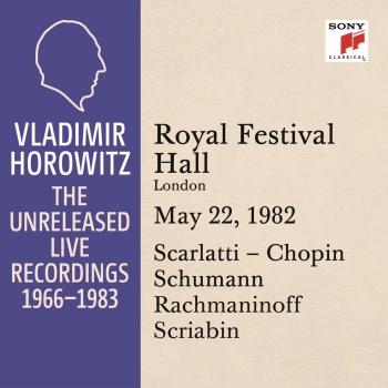 Cover Vladimir Horowitz in Recital at the Royal Festival Hall, London, May 22, 1982