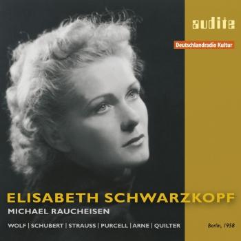 Cover Elisabeth Schwarzkopf sings Lieder by Wolf, Schubert, Strauss, Purcell, Arne & Quilter