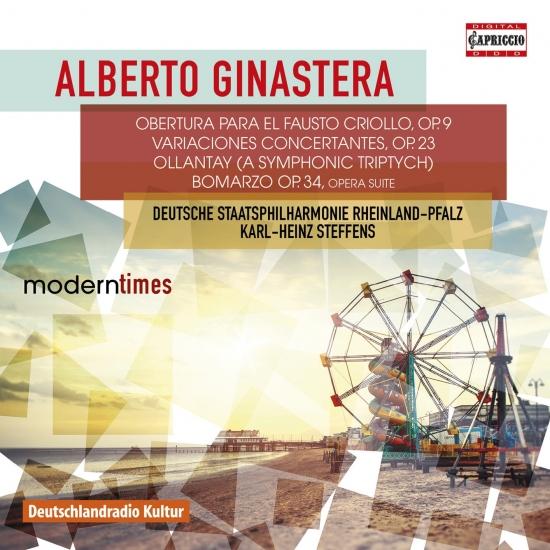 Cover Ginastera: Obertura para el Fausto Criollo, Op. 9, Variaciones Concertantes, Op. 23, Ollantay, Op. 17 & Bomarzo Suite, Op. 34a