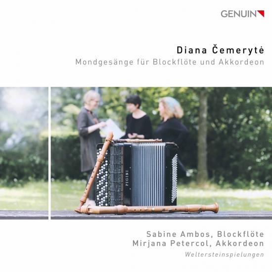Cover Diana Čemerytė: Mondgesänge für Blockflöte und Akkordeon