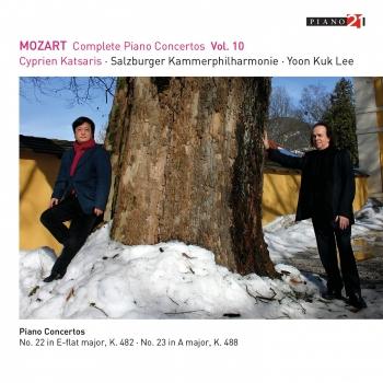 Cover Mozart: Complete Piano Concertos, Vol. 10 (Live - K. 482 & 488) (Live - Cadenza A by Katsaris) (Remastered))