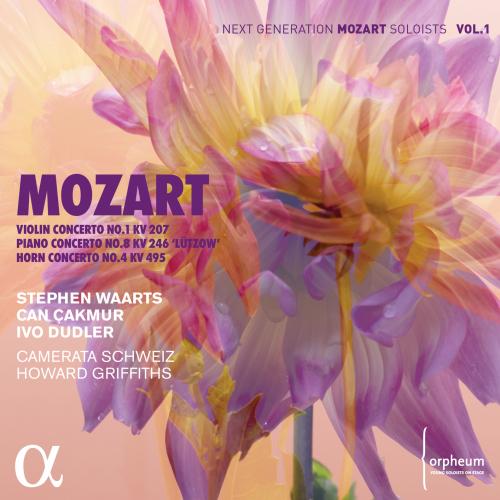 Cover Mozart: Violin Concerto No. 1 KV 207, Piano Concerto No. 8 KV. 246 'Lützow' &, Horn Concerto No. 4 KV 495