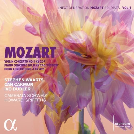 Cover Mozart: Violin Concerto No. 1 KV 207, Piano Concerto No. 8 KV. 246 'Lützow' &, Horn Concerto No. 4 KV 495