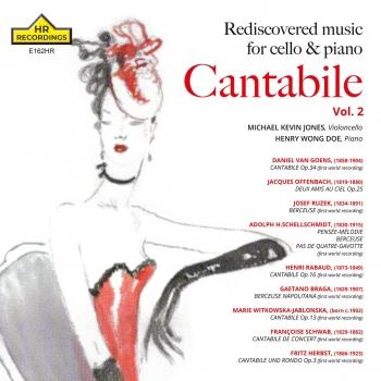 Cover Cantabile, Vol. 2: Rediscovered Music for Cello & Piano
