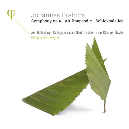 Cover Brahms: Symphony No. 4, Op. 98, Alt-Rhapsodie, Op. 53 & Schicksalslied, Op. 54