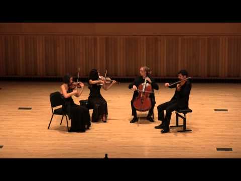 Video Chiara Quartet Plays Finale of Bartok 5th Quartet by Heart