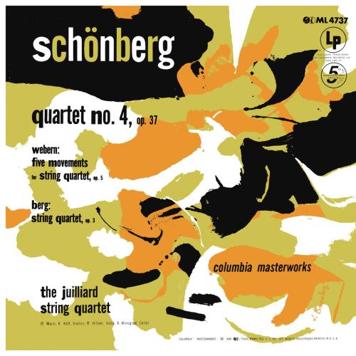 Cover Schoenberg:  String Quartet No. 4 - Webern: 5 Movements for String Quartet - Berg: String Quartet, Op. 3 (Remastered)