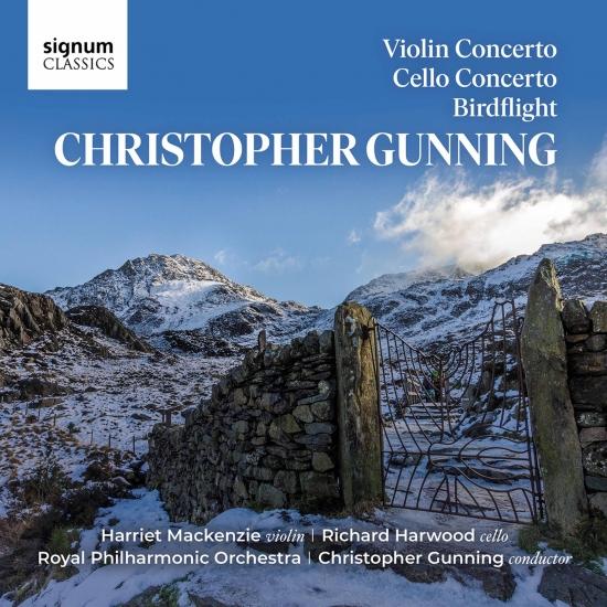 Cover Christopher Gunning: Violin Concerto, Cello Concerto, Birdflight