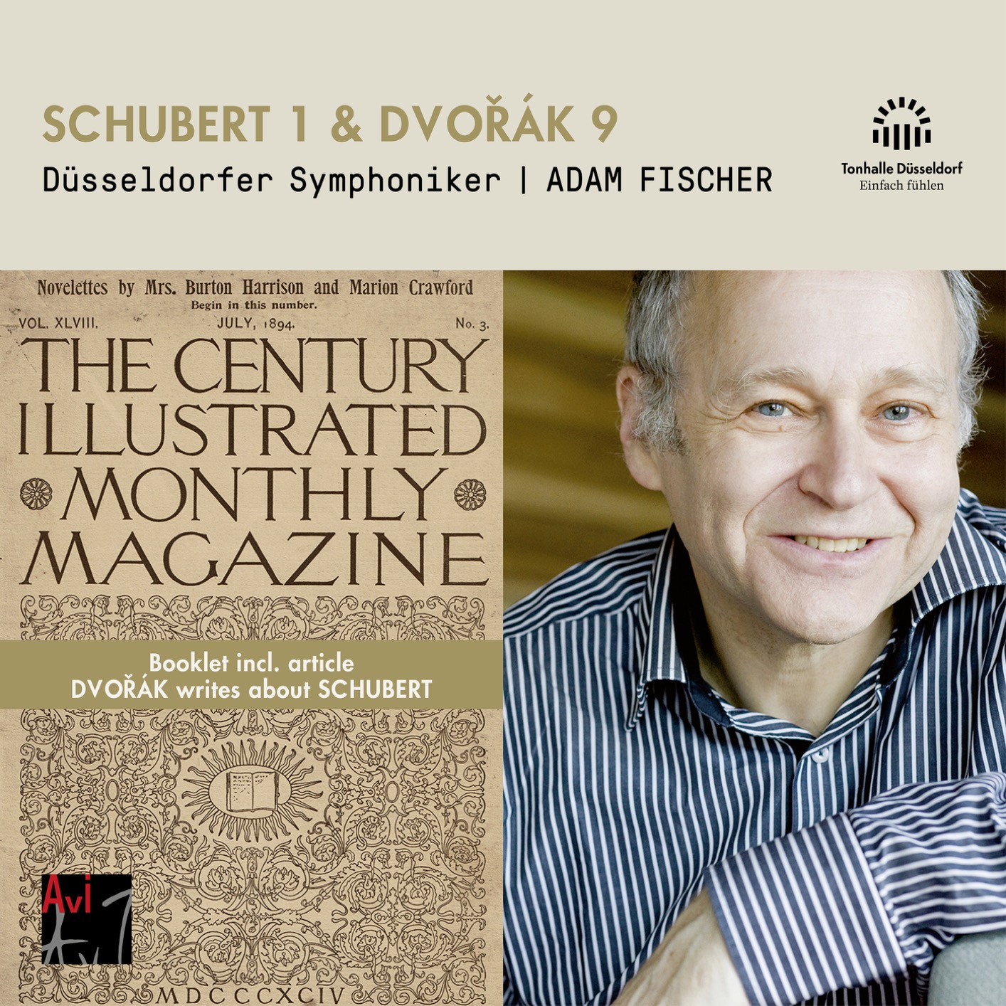 Cover Schubert: Symphony No. 1 & Dvořák: Symphony No. 9