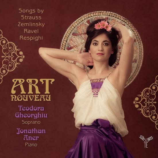 Cover Strauss, Zemlinsky, Ravel & Respighi Art nouveau