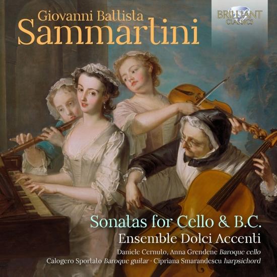 Cover Sammartini: Sonatas for Cello & B.C.