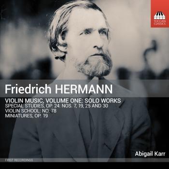 Cover Friedrich Hermann: Violin Music, Vol. 1 - Solo Works