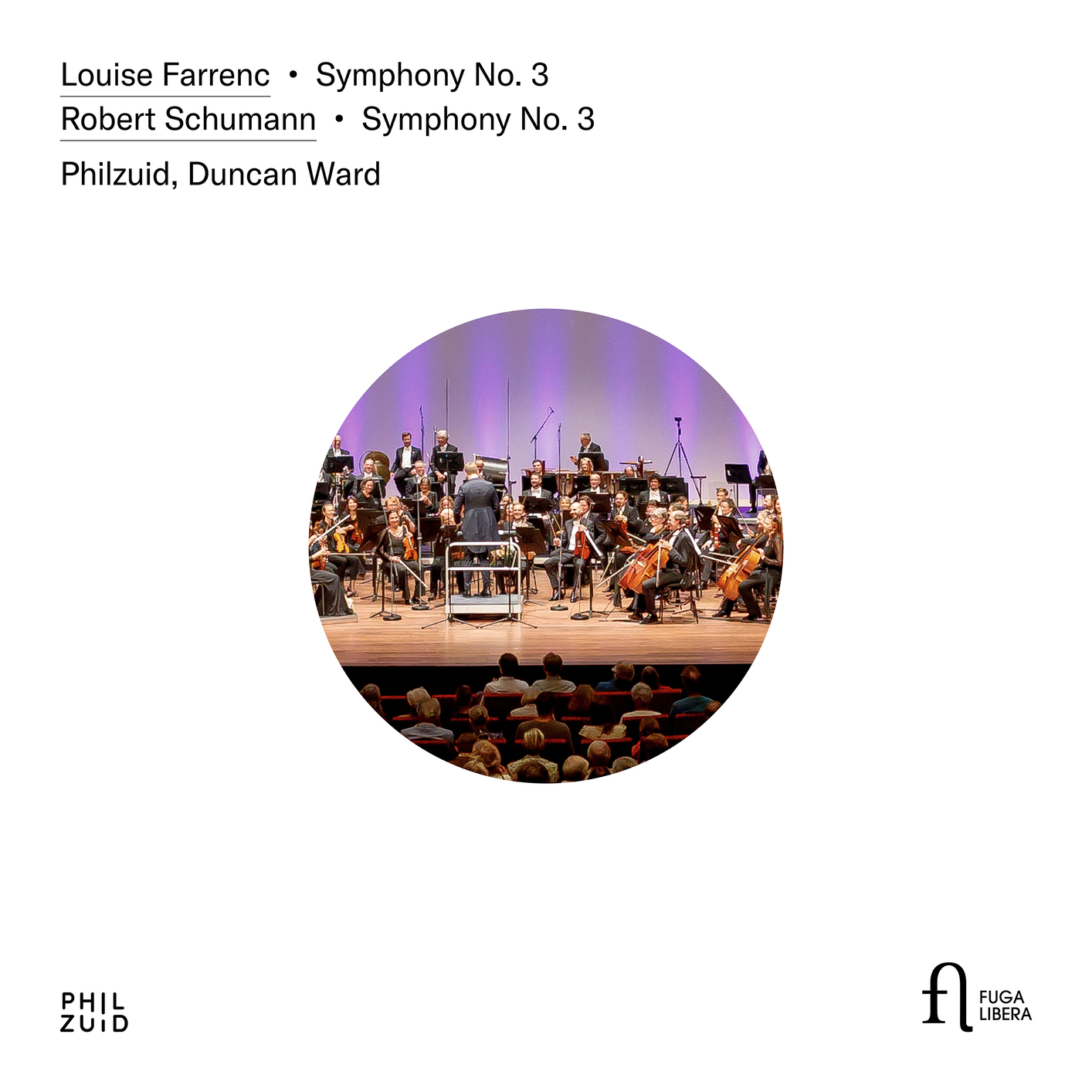 Cover Louise Farrenc: Symphony No. 3 - Robert Schumann: Symphony No. 3