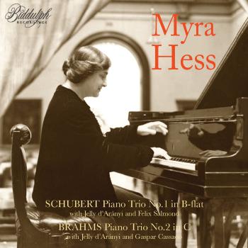 Cover Myra Hess plays trios by Schubert and Brahms (Remastered 2024)