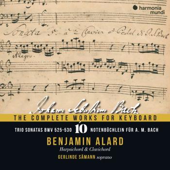 Cover J. S. Bach: The Complete Works for Keyboard, Vol. 10: Trio Sonatas, BWV 525-530 - Notebook for A.M. Bach